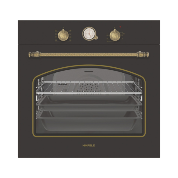 fırınlar- (8) Hafele Vintage Fırın 8F 60cm Antrasit/Altın