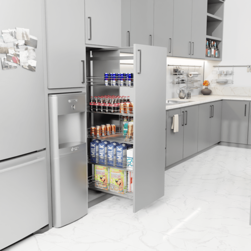 kiler (2) Huzur Frenli Raylı (Soft Closing) Kiler